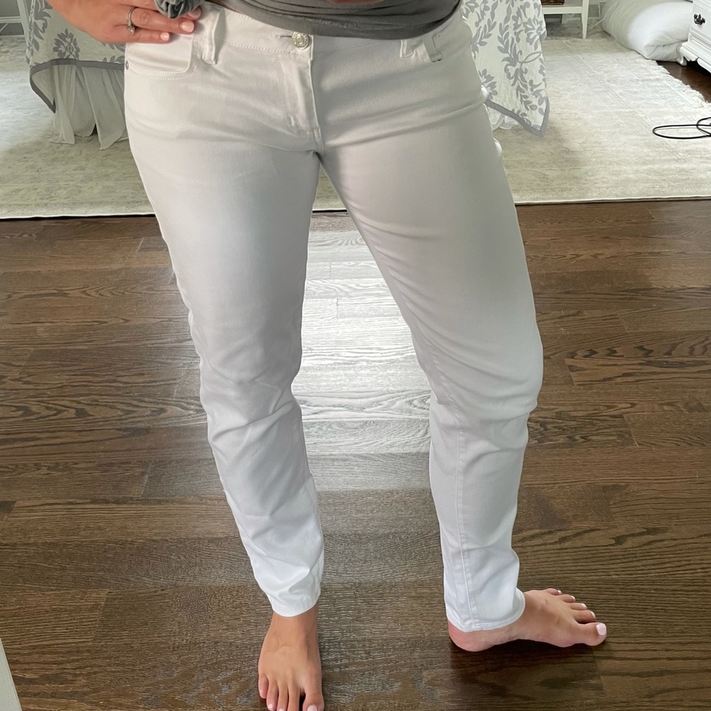 White Stretchy Skinny Jeans Sz 11
